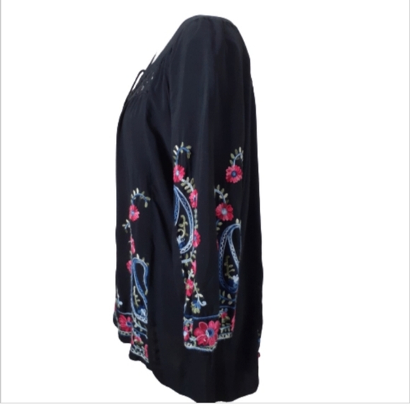 Anthropologie Fig and Flower Boho Peasant Top - Picture 3 of 9